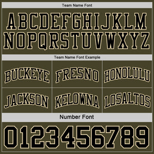 Custom Reversible Black Olive-Cream Double Side Sublimation Basketball Suit Jersey