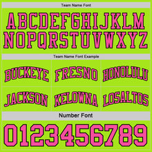 Load image into Gallery viewer, Custom Reversible Black Neon Green-Pink Double Side Sublimation Basketball Suit Jersey

