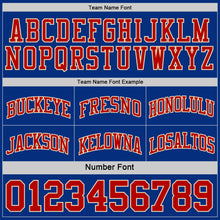 Load image into Gallery viewer, Custom Reversible Royal Red-Cream Double Side Sublimation Basketball Suit Jersey
