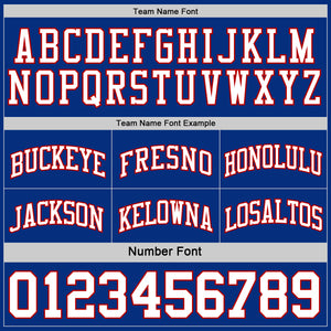 Custom Reversible Royal White-Red Double Side Sublimation Basketball Suit Jersey