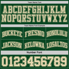 Load image into Gallery viewer, Custom Reversible Green Cream Double Side Sublimation Basketball Suit Jersey
