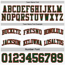 Load image into Gallery viewer, Custom Reversible Green White-Red Double Side Sublimation Basketball Suit Jersey
