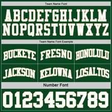 Load image into Gallery viewer, Custom Reversible Green White-Cream Double Side Sublimation Basketball Suit Jersey
