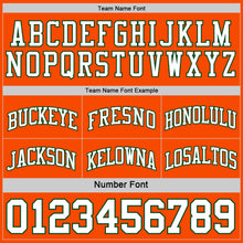 Load image into Gallery viewer, Custom Reversible Green White-Orange Double Side Sublimation Basketball Suit Jersey
