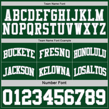 Load image into Gallery viewer, Custom Reversible Green White-Gray Double Side Sublimation Basketball Suit Jersey
