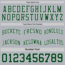 Load image into Gallery viewer, Custom Reversible Green White-Gray Double Side Sublimation Basketball Suit Jersey
