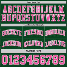 Load image into Gallery viewer, Custom Reversible Green Pink-White Double Side Sublimation Basketball Suit Jersey
