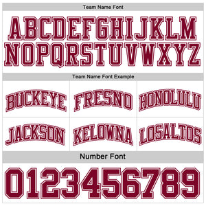 Custom Reversible Maroon White Double Side Sublimation Basketball Suit Jersey