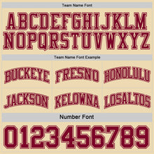 Load image into Gallery viewer, Custom Reversible Maroon Cream Double Side Sublimation Basketball Suit Jersey
