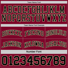 Load image into Gallery viewer, Custom Reversible Maroon Black-Cream Double Side Sublimation Basketball Suit Jersey
