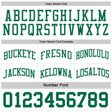 Load image into Gallery viewer, Custom Reversible Kelly Green White Double Side Sublimation Basketball Suit Jersey
