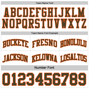Custom Reversible Olive Orange-White Double Side Salute To Service Sublimation Basketball Suit Jersey