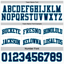 Load image into Gallery viewer, Custom Reversible Teal White-Navy Double Side Sublimation Basketball Suit Jersey
