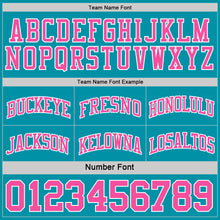 Load image into Gallery viewer, Custom Reversible Teal Pink-White Double Side Sublimation Basketball Suit Jersey
