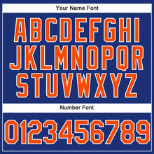 Load image into Gallery viewer, Custom Stitched Royal Orange-White Sports Pullover Sweatshirt Hoodie

