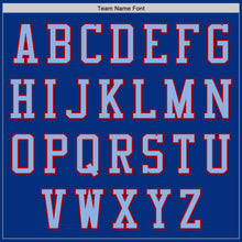 Load image into Gallery viewer, Custom Royal Light Blue-Red Authentic Baseball Jersey
