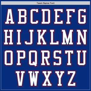 Custom Royal White-Red Authentic Baseball Jersey