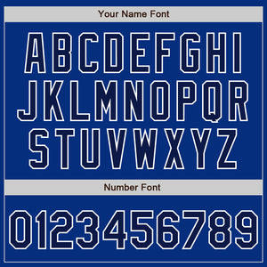 Custom Royal Navy-White Authentic Baseball Jersey