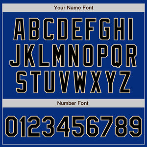 Custom Royal Black-City Cream Authentic Baseball Jersey
