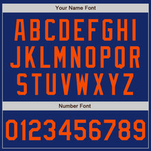 Load image into Gallery viewer, Custom Royal Orange Authentic Baseball Jersey
