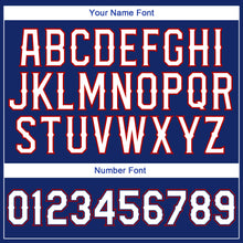 Load image into Gallery viewer, Custom Royal White-Red Authentic Baseball Jersey
