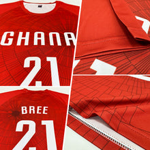 Load image into Gallery viewer, Custom Red White Sublimation Soccer Uniform Jersey
