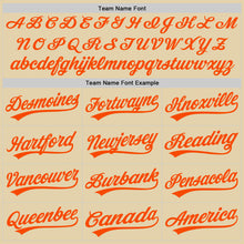 Load image into Gallery viewer, Custom Sand Orange Authentic Baseball Jersey
