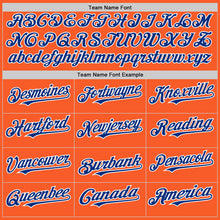 Load image into Gallery viewer, Custom Orange Royal-White Authentic Sleeveless Baseball Jersey
