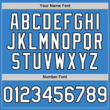 Load image into Gallery viewer, Custom Powder Blue White-Black Authentic Sleeveless Baseball Jersey
