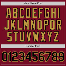 Load image into Gallery viewer, Custom Crimson Black-Old Gold Authentic Sleeveless Baseball Jersey
