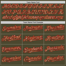 Load image into Gallery viewer, Custom Olive Camo-Red Authentic Sleeveless Salute To Service Baseball Jersey
