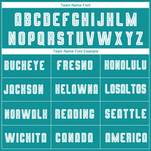 Load image into Gallery viewer, Custom Teal White-Black Sublimation Fade Fashion Soccer Uniform Jersey
