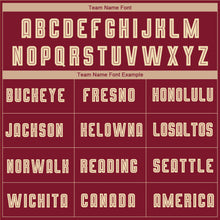 Load image into Gallery viewer, Custom Crimson Cream-Black Sublimation Fade Fashion Soccer Uniform Jersey
