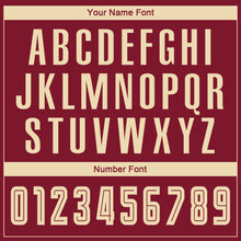 Load image into Gallery viewer, Custom Crimson Cream-Black Sublimation Fade Fashion Soccer Uniform Jersey
