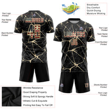 Load image into Gallery viewer, Custom Black Vintage USA Flag-City Cream Sublimation Soccer Uniform Jersey
