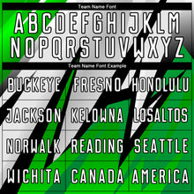 Load image into Gallery viewer, Custom Black White-Aurora Green Sublimation Soccer Uniform Jersey
