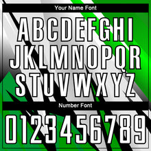 Load image into Gallery viewer, Custom Black White-Aurora Green Sublimation Soccer Uniform Jersey
