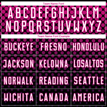 Load image into Gallery viewer, Custom Black White-Deep Pink Halftone Dots Sublimation Soccer Uniform Jersey
