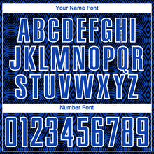 Load image into Gallery viewer, Custom Thunder Blue Black-White Geometric Shapes Sublimation Soccer Uniform Jersey
