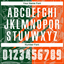 Load image into Gallery viewer, Custom Graffiti Pattern Green-Orange Scratch Sublimation Soccer Uniform Jersey
