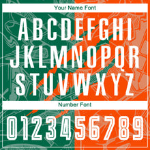 Load image into Gallery viewer, Custom Graffiti Pattern Kelly Green-Orange Scratch Sublimation Soccer Uniform Jersey
