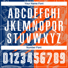 Load image into Gallery viewer, Custom Graffiti Pattern US Navy Blue-Orange Scratch Sublimation Soccer Uniform Jersey
