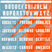 Load image into Gallery viewer, Custom Graffiti Pattern Shadow Blue-Orange Scratch Sublimation Soccer Uniform Jersey

