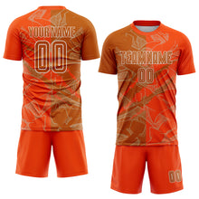Load image into Gallery viewer, Custom Graffiti Pattern Texas Orange-Orange Scratch Sublimation Soccer Uniform Jersey
