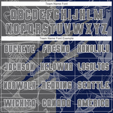 Load image into Gallery viewer, Custom Graffiti Pattern Steel Gray-Navy Scratch Sublimation Soccer Uniform Jersey
