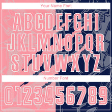 Load image into Gallery viewer, Custom Graffiti Pattern Medium Pink-Navy Scratch Sublimation Soccer Uniform Jersey
