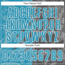 Load image into Gallery viewer, Custom Graffiti Pattern Panther Blue-Steel Gray Scratch Sublimation Soccer Uniform Jersey
