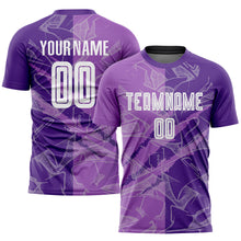 Load image into Gallery viewer, Custom Graffiti Pattern Medium Purple-Purple Scratch Sublimation Soccer Uniform Jersey
