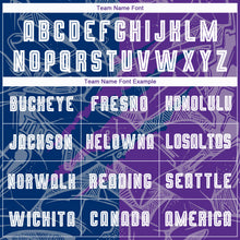 Load image into Gallery viewer, Custom Graffiti Pattern US Navy Blue-Purple Scratch Sublimation Soccer Uniform Jersey
