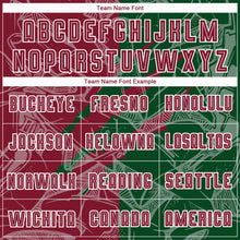 Load image into Gallery viewer, Custom Graffiti Pattern Crimson-Green Scratch Sublimation Soccer Uniform Jersey
